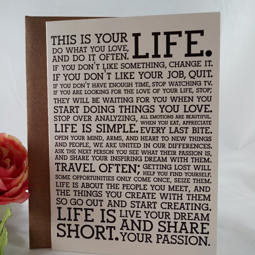 Memories card (3 with envelope)